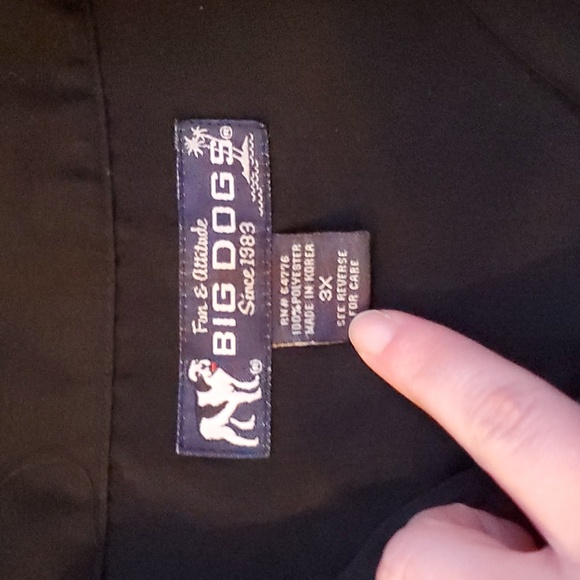 3XL Big Dogs Biker Harley Soft Funny Button Dad Shirt Vintage Y2k - Picture 4 of 5